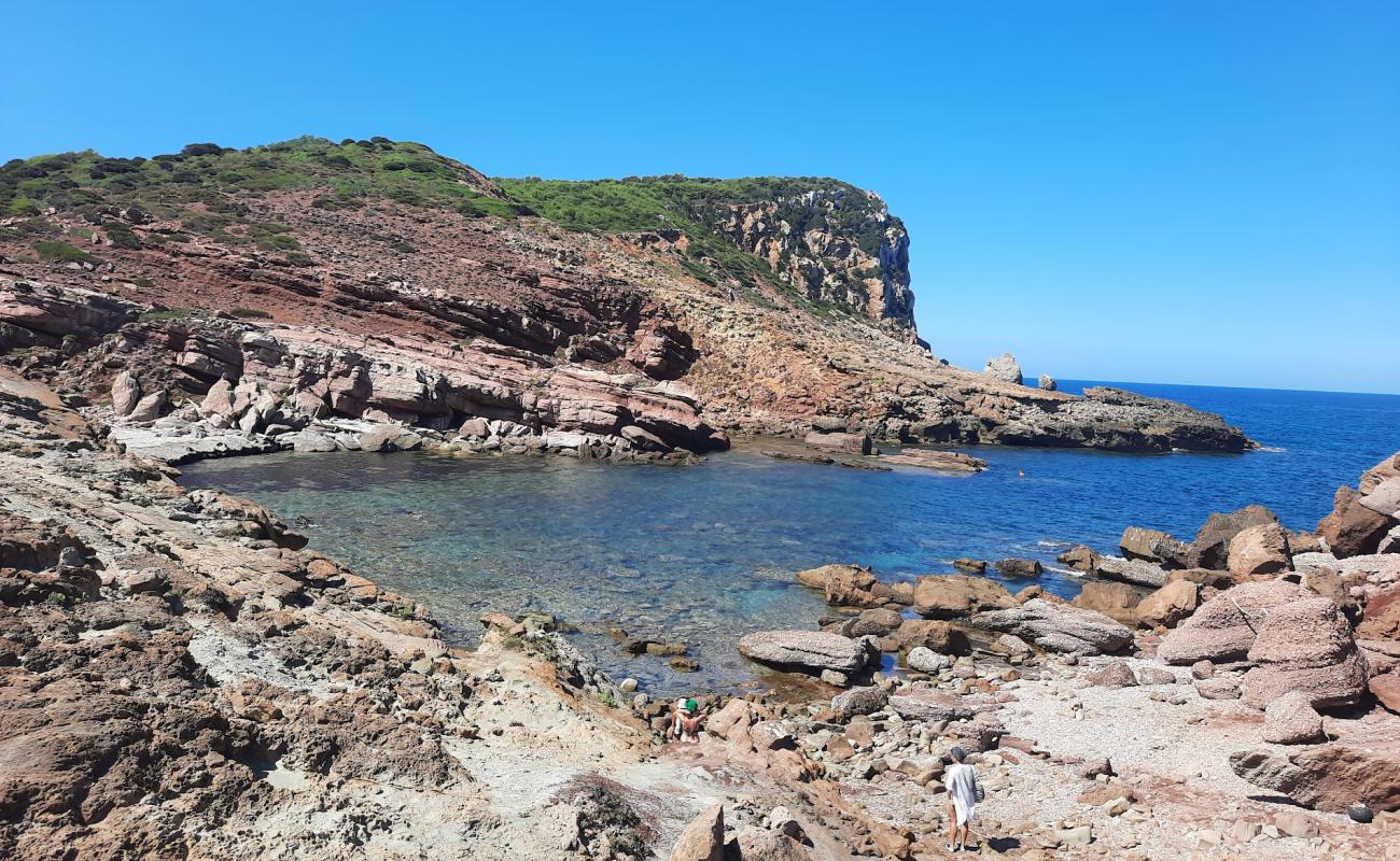 Photo de Cala Viola avec sable beige & galets de surface