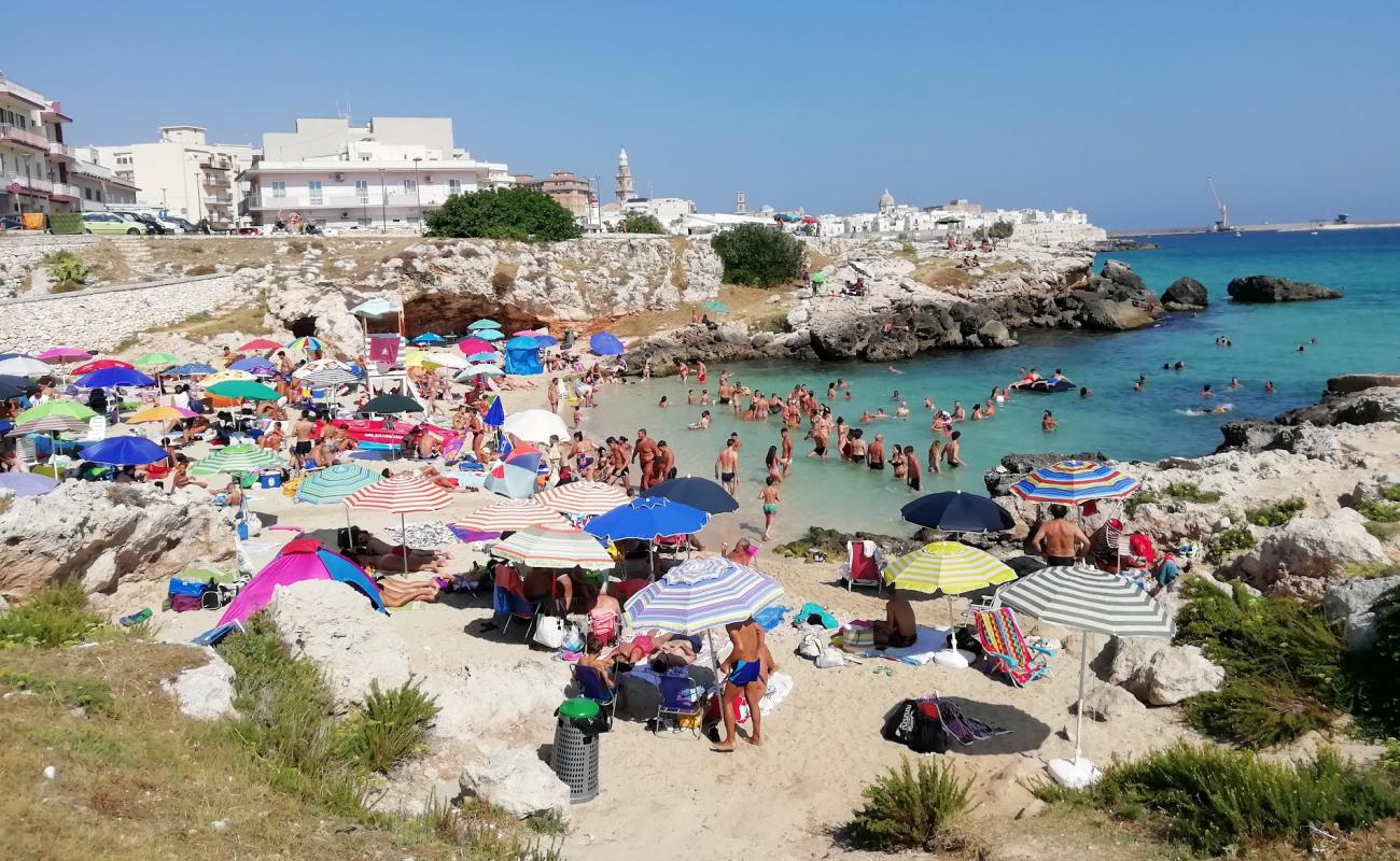 Photo de Cala Porto Rosso Beach avec sable beige de surface