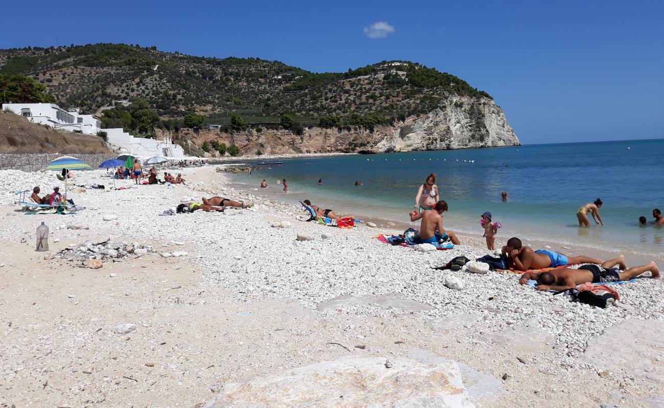 Photo de Tor di Lupo Beach avec galets beige de surface