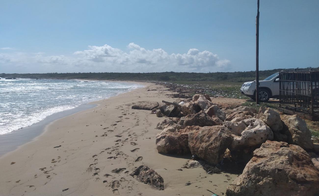 Photo de Genesis Beach avec sable beige & pierres de surface