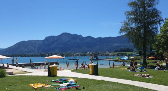 Plage d'Alpenseebad Mondsee