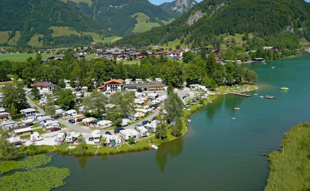 Photo de Seespitz Strand avec herbe de surface