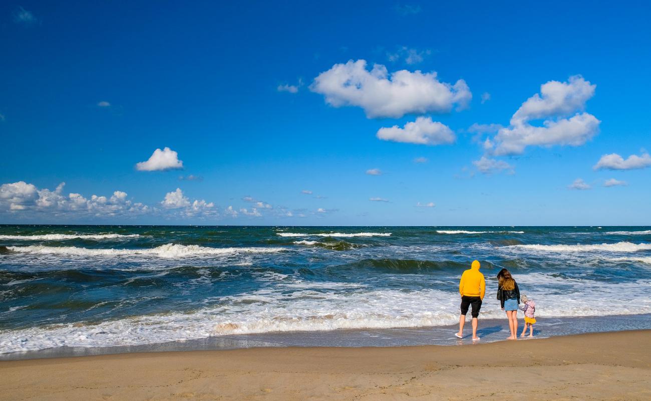 Photo de Karkles beach avec sable beige de surface