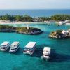 plage de l'île Blue Lagoon aux Bahamas