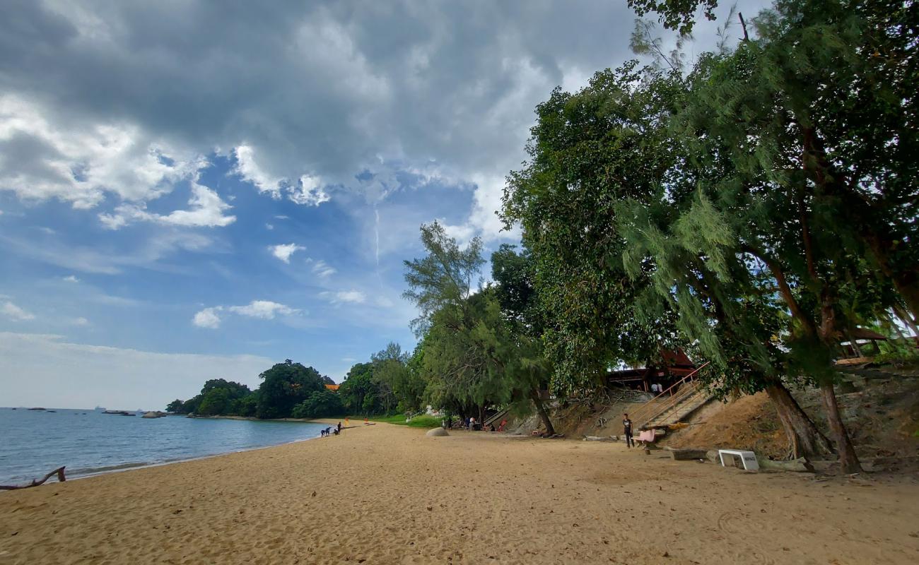 Photo de Tanjung Bidara Beach avec sable lumineux de surface