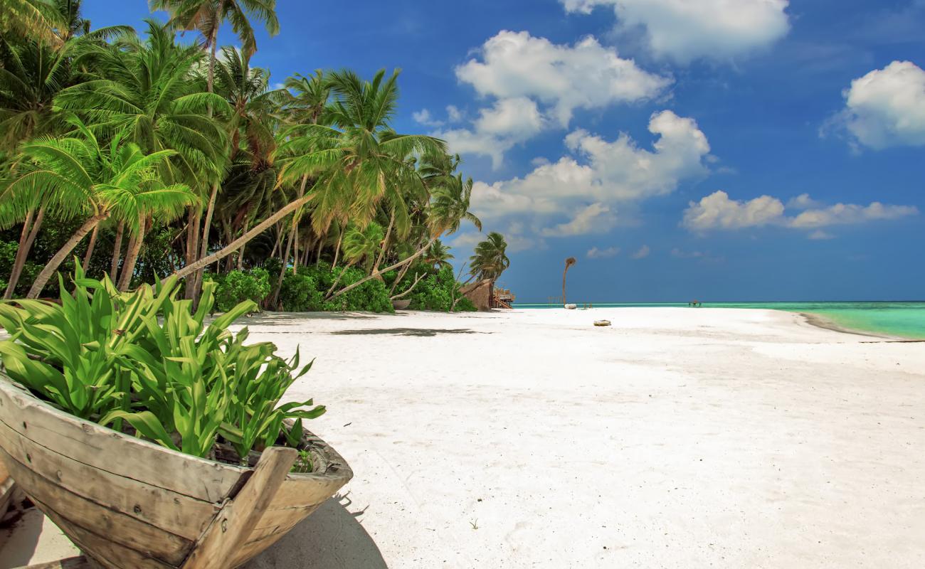 Photo de Plage du complexe AaaVeee Resort avec sable fin blanc de surface