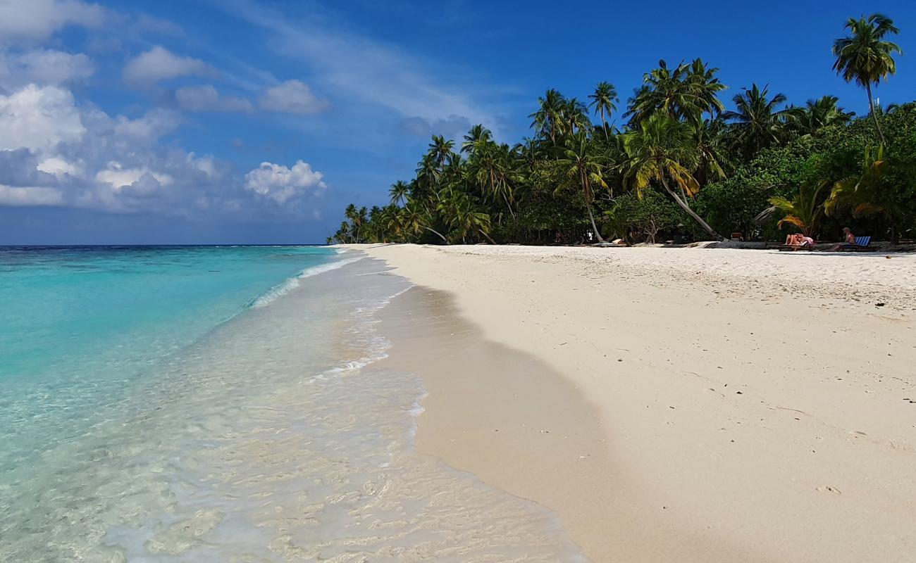 Photo de Plage de Filitheyo avec sable fin blanc de surface