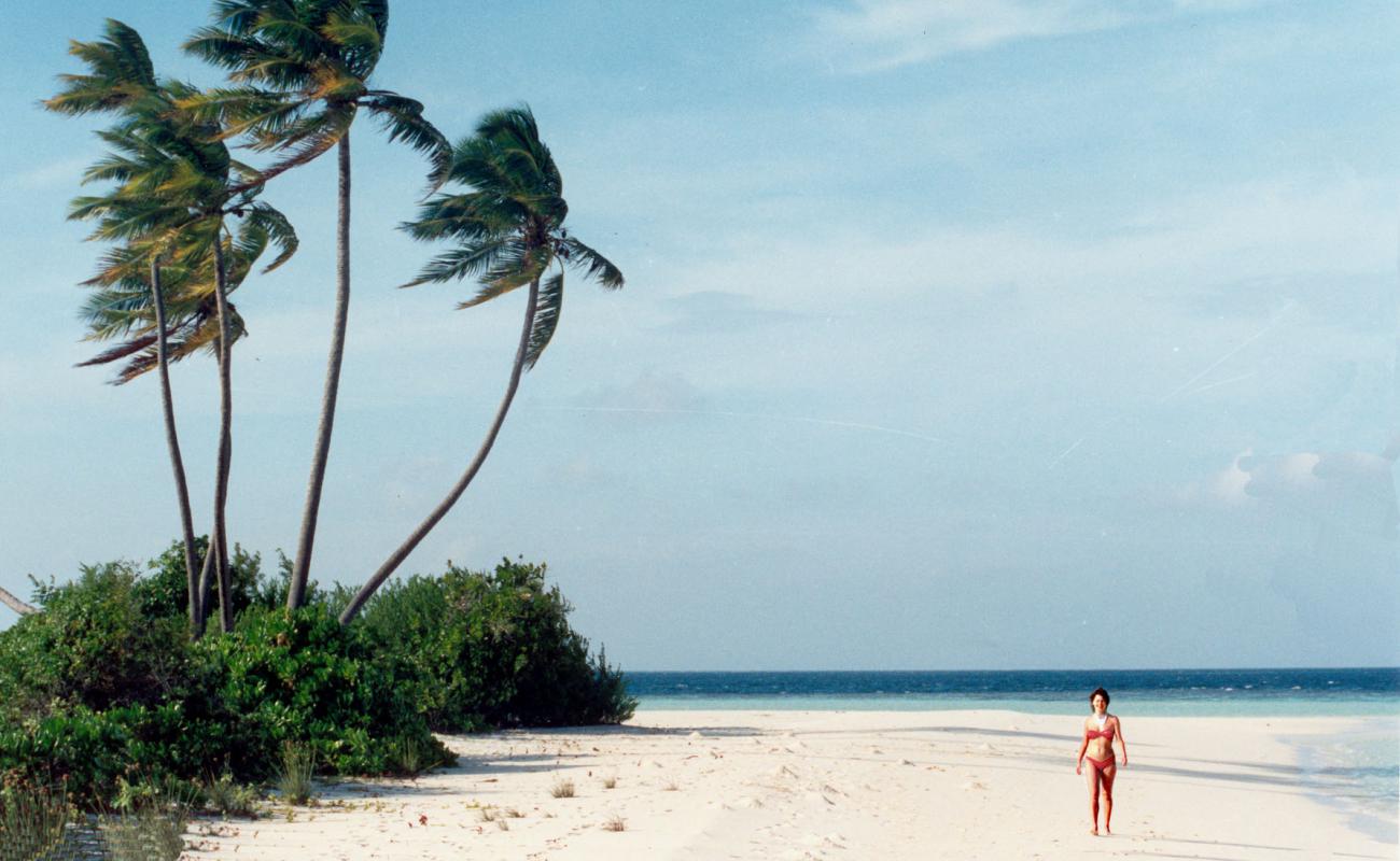 Photo de Rakeedhoo Beach avec sable beige de surface