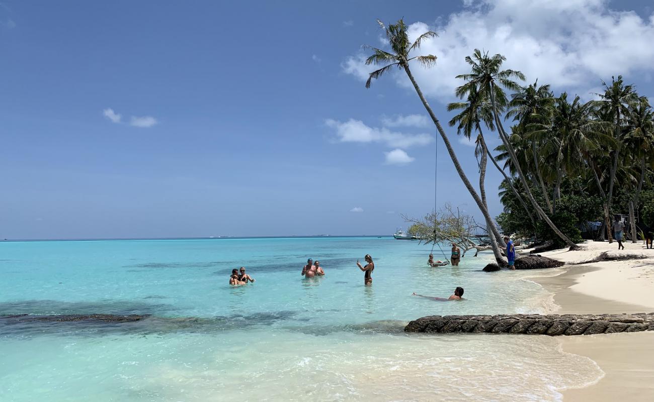 Photo de Plage de Fulidhoo Thundi avec sable fin blanc de surface