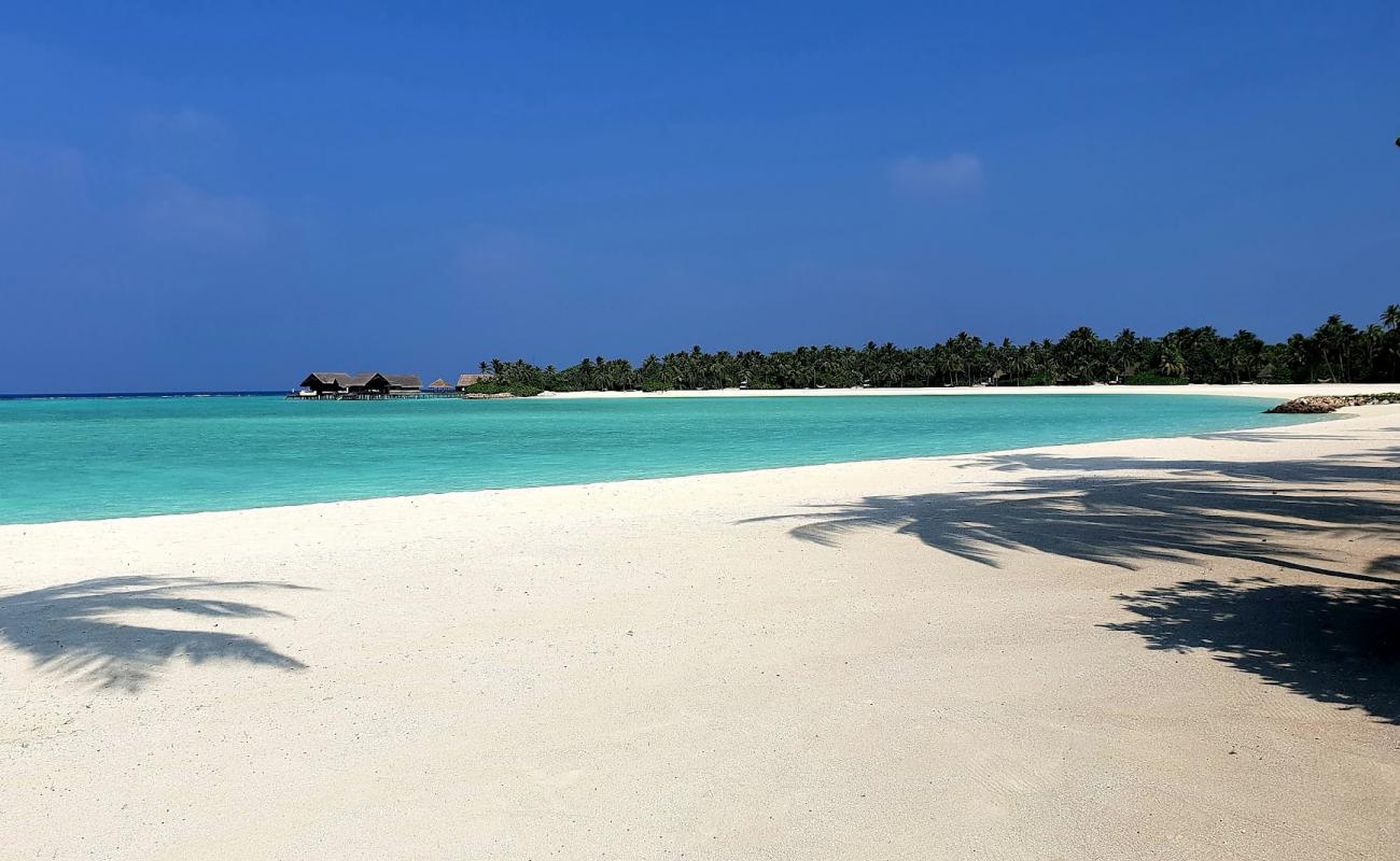 Photo de One & Only island avec sable blanc de surface