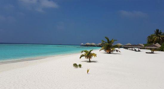 Plage de l'île de Kihaadhuffaru