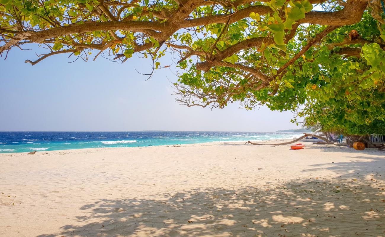 Photo de Kendhoo Office Beach avec sable lumineux de surface