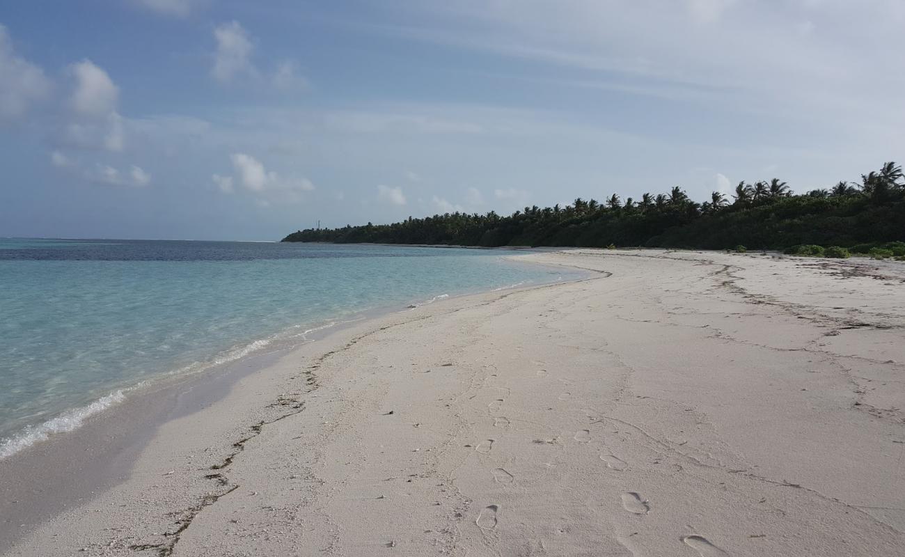 Photo de Dhekunu Thundi Beach avec caillou fin clair de surface