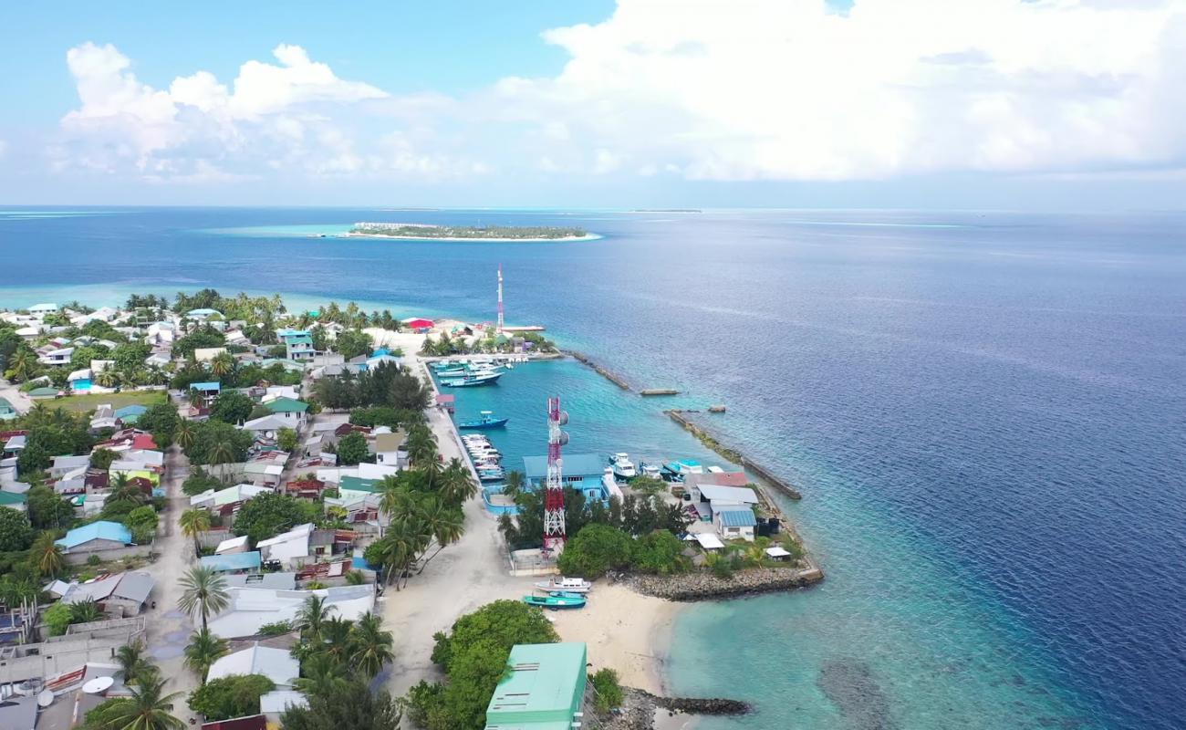 Photo de Maduvvari Beach avec sable beige & pierres de surface
