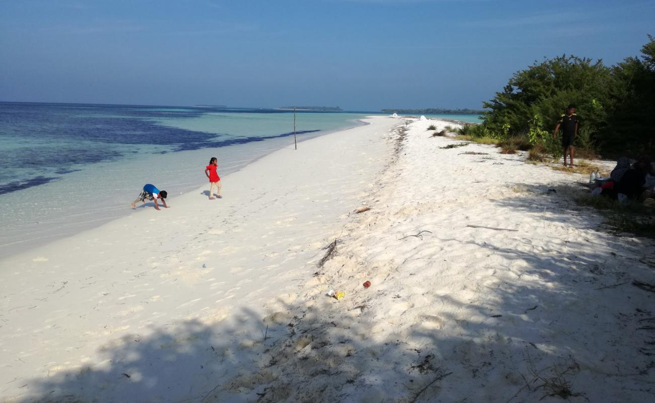 Photo de Molhadhoo Beach avec sable gris de surface