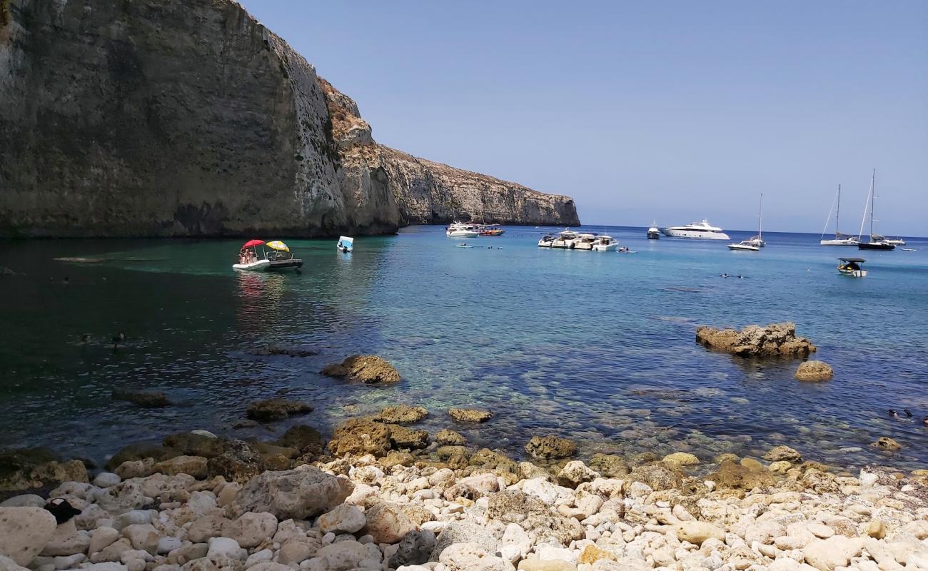 Photo de Fomm ir-Rih Beach avec terrain rocheux de surface