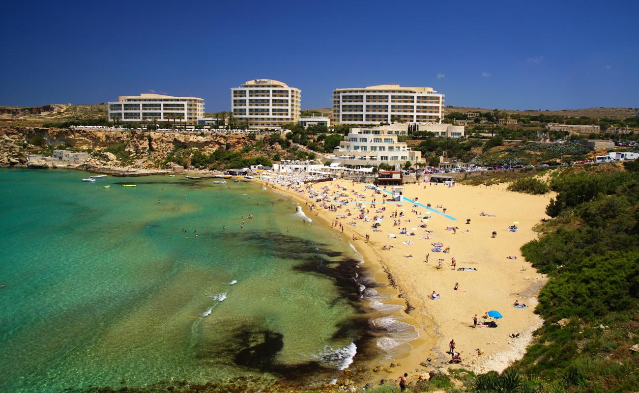 Photo de Golden Bay avec sable beige de surface