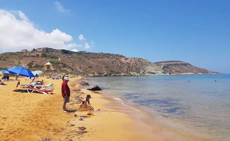 Photo de Plage de Ramla avec sable beige de surface