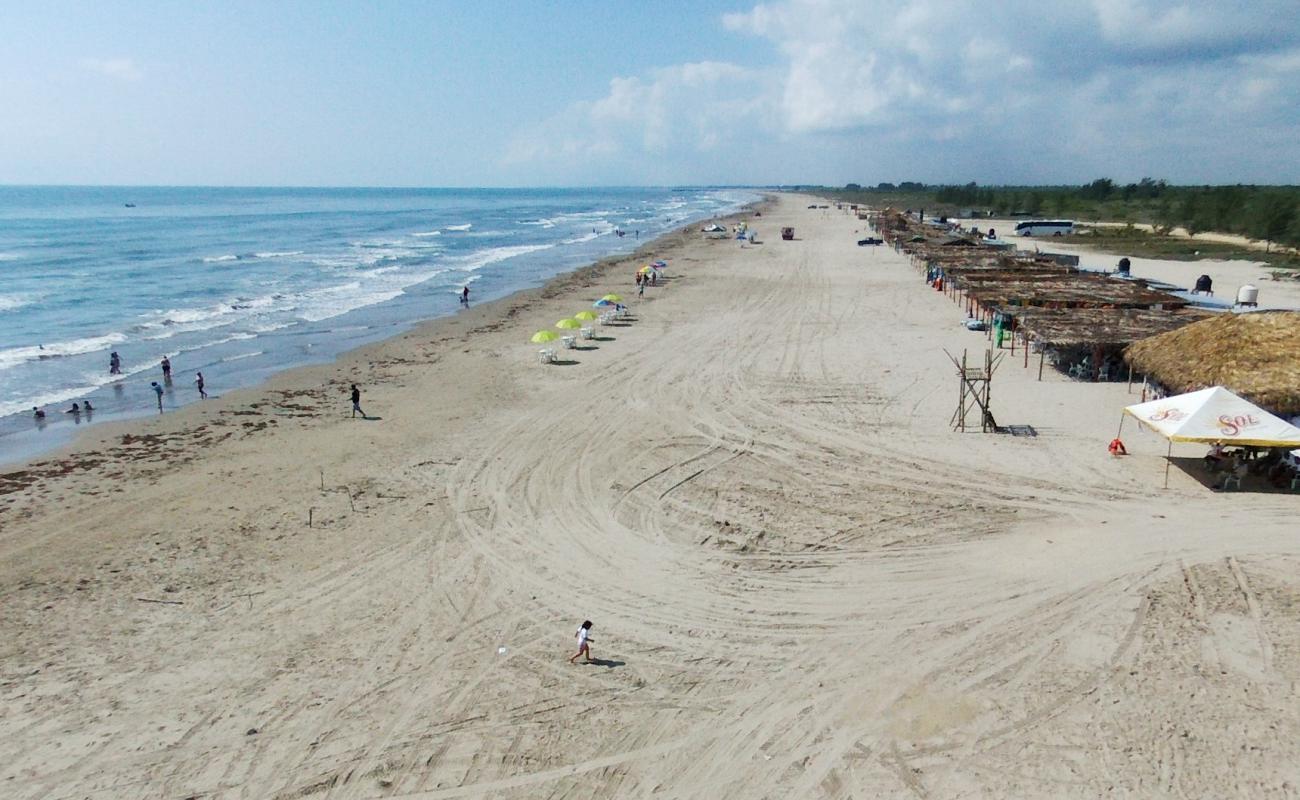 Photo de Playa De Tamiahua avec sable beige fin de surface