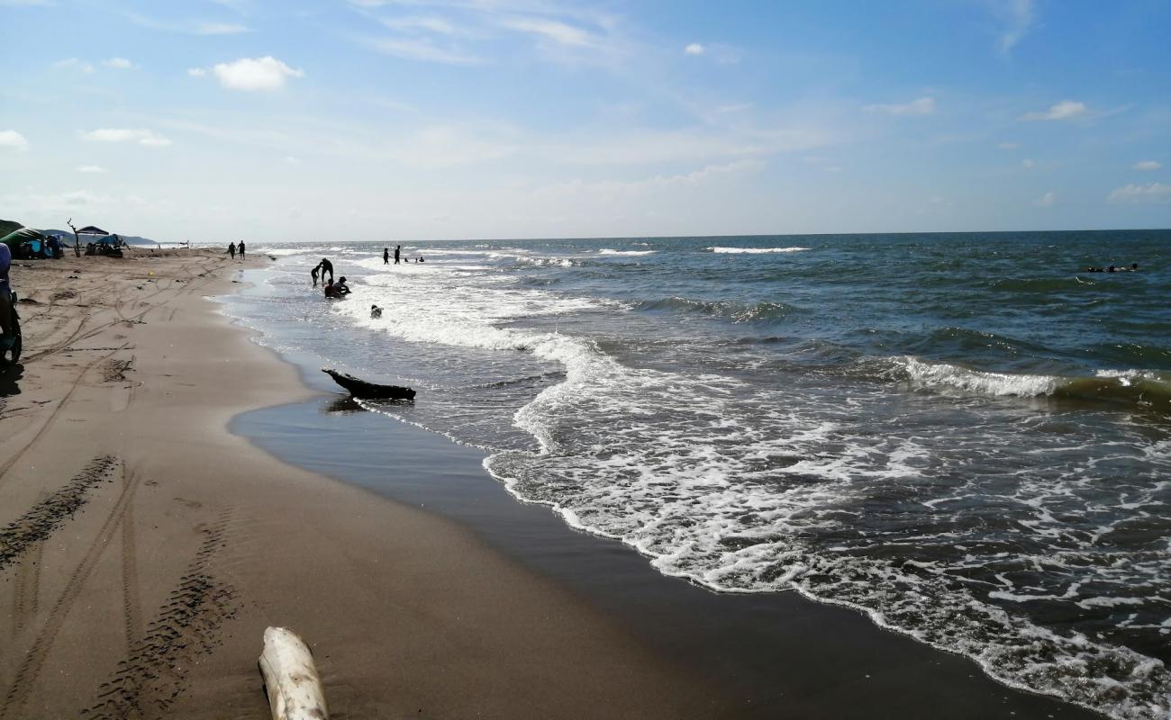 Photo de Playa de Alvarado avec sable gris de surface