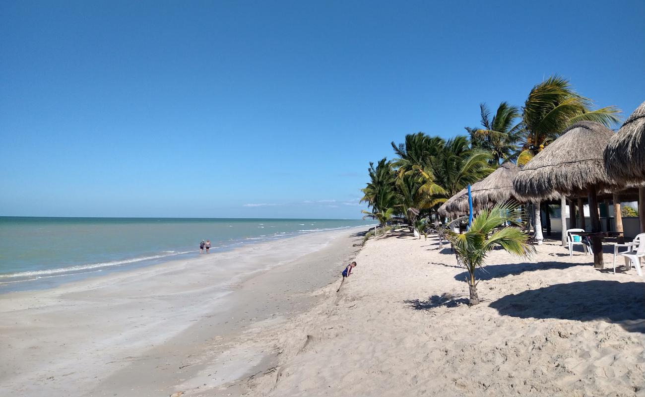 Photo de Champoton beach avec sable beige de surface