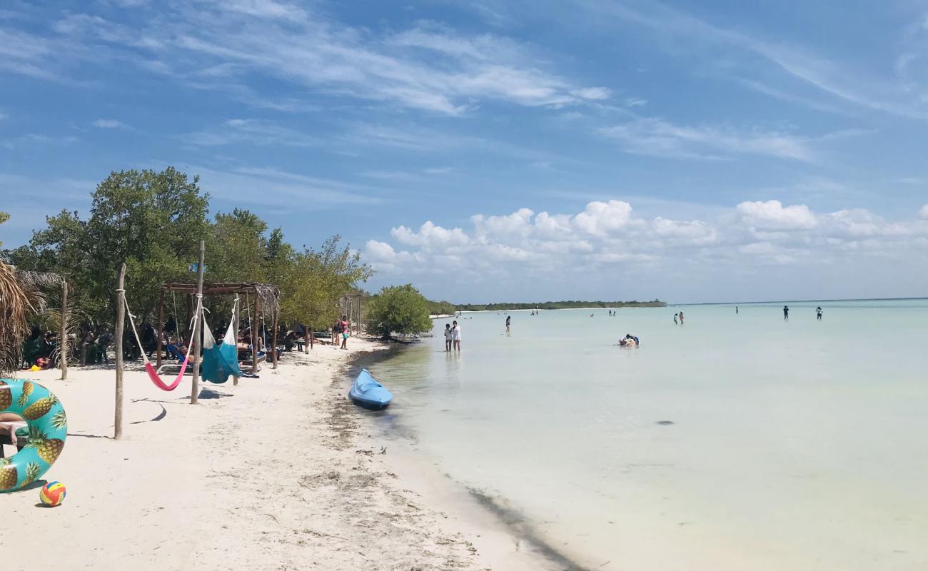 Photo de Playa Punta Cocos avec sable beige de surface