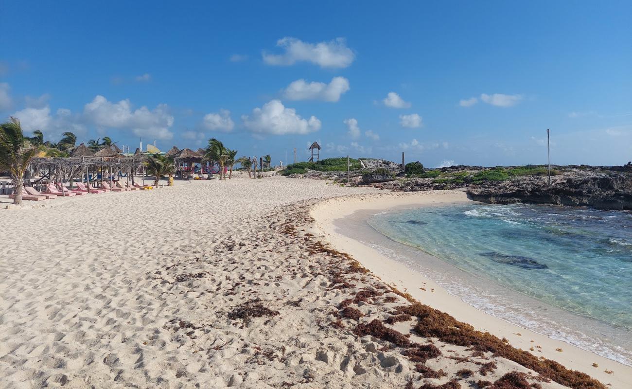 Photo de Playa Punta Morena avec sable beige fin de surface