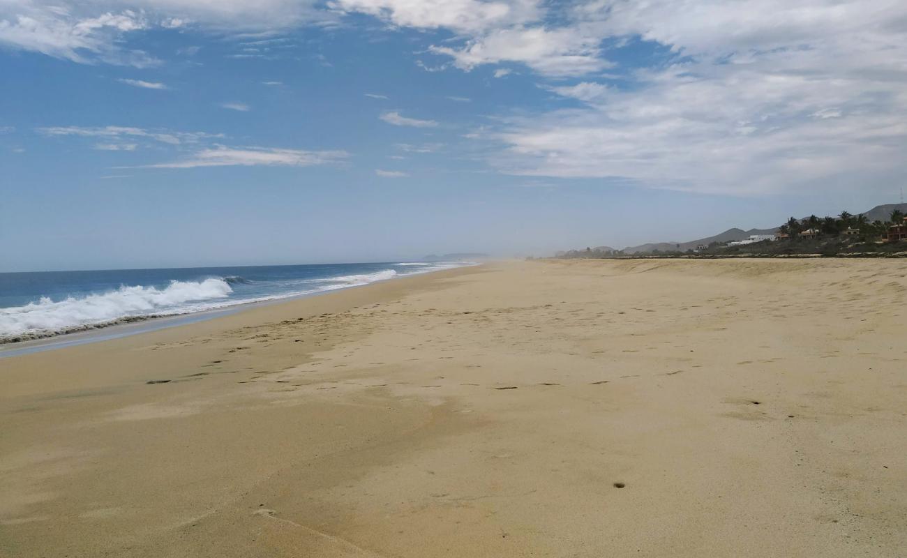 Photo de Playa Coyoc avec sable fin et lumineux de surface