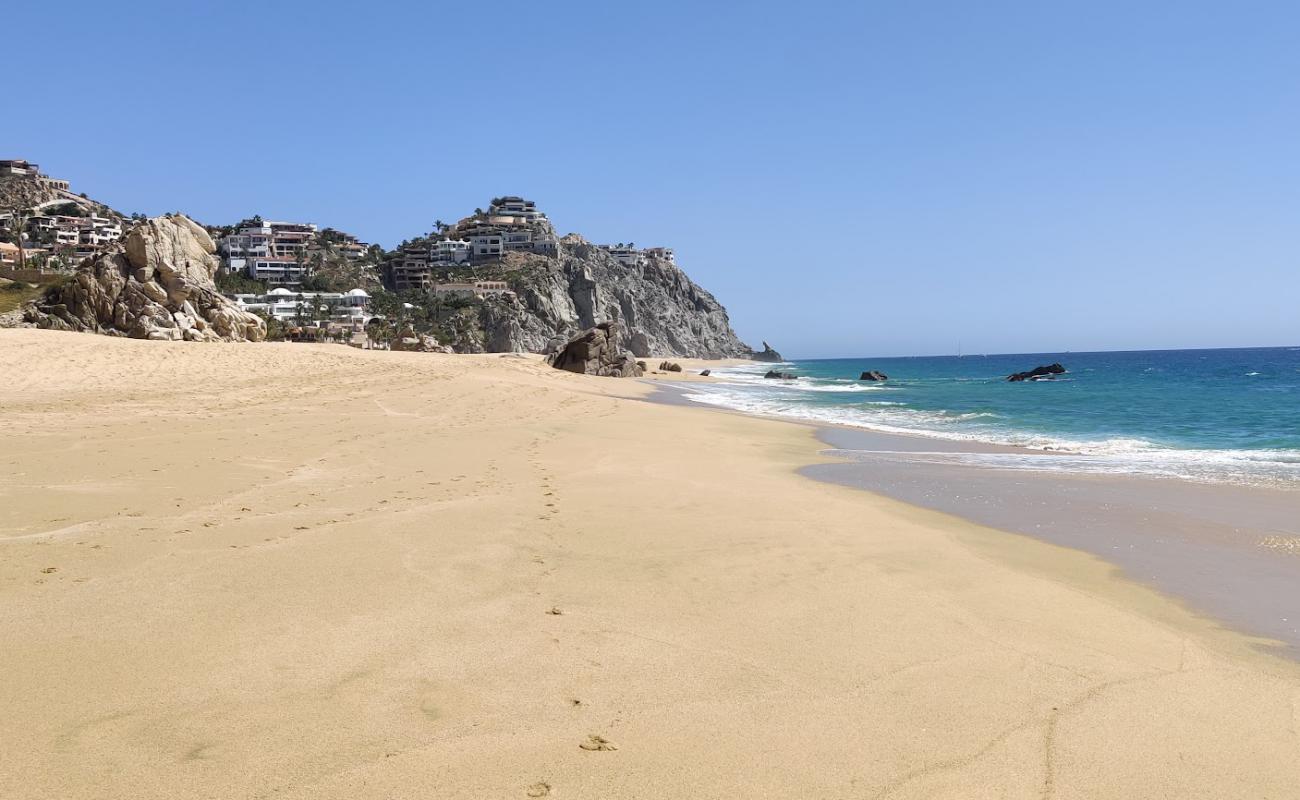 Photo de Pedregal Playa avec sable beige fin de surface