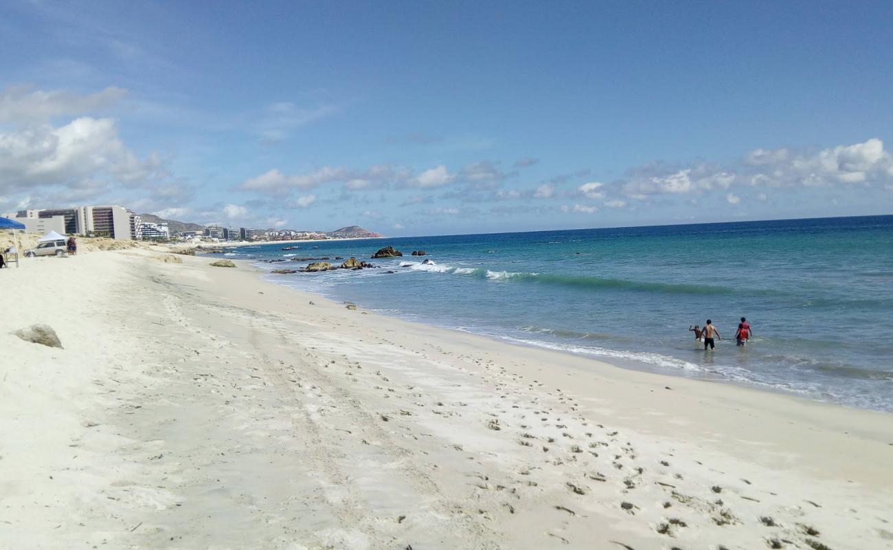 Photo de Playa Boca del Tule avec sable beige & pierres de surface