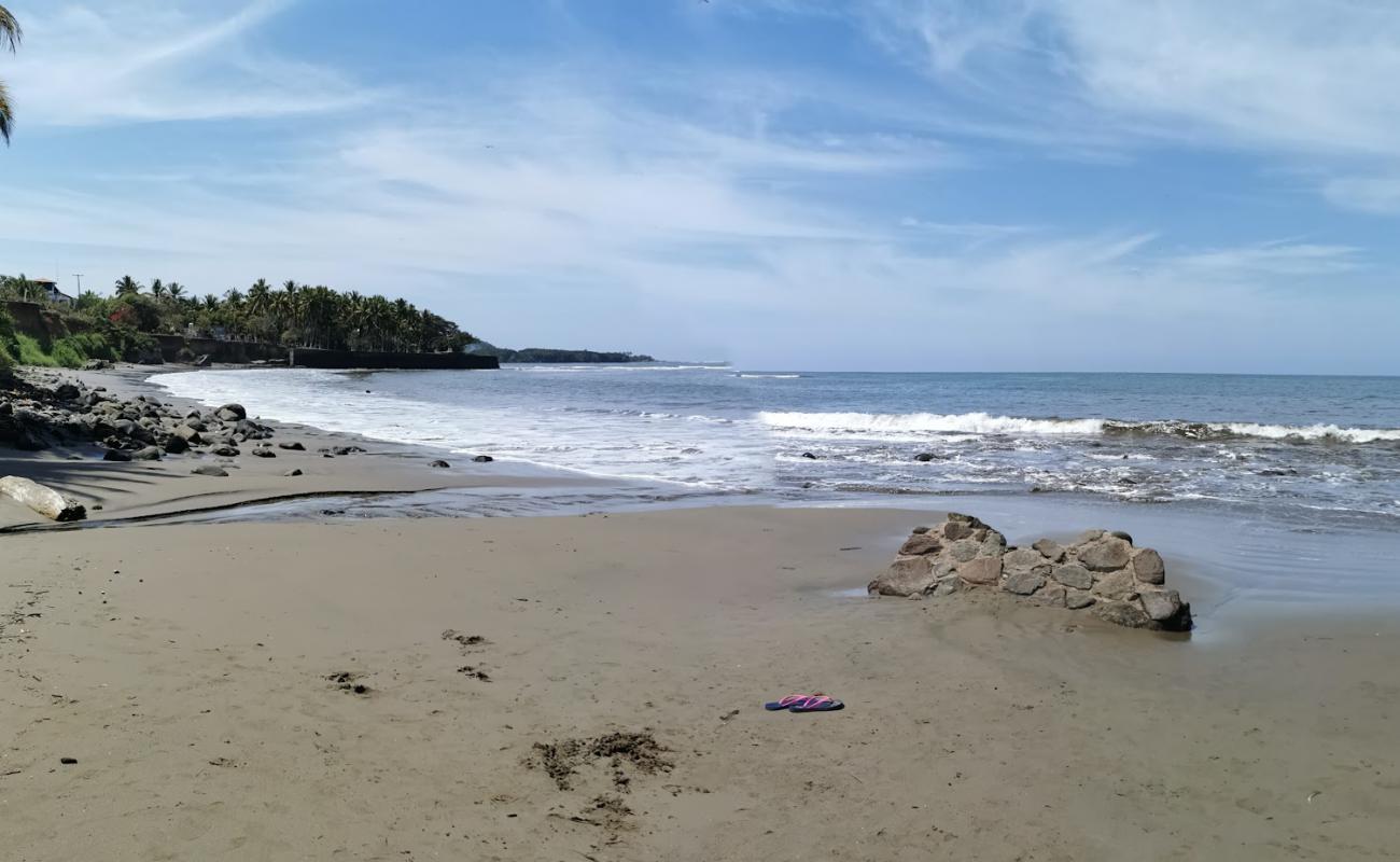 Photo de La Manzanilla beach avec sable gris de surface