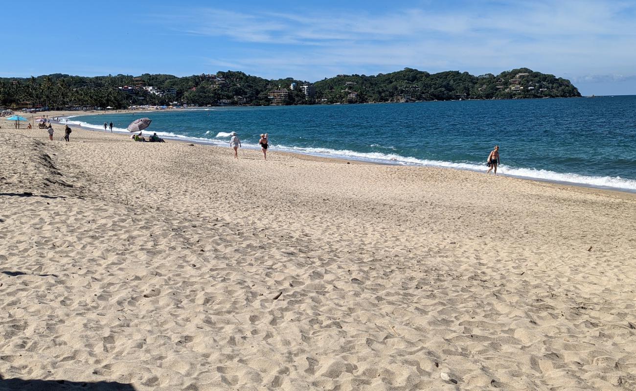 Photo de Sayulita beach avec sable lumineux de surface