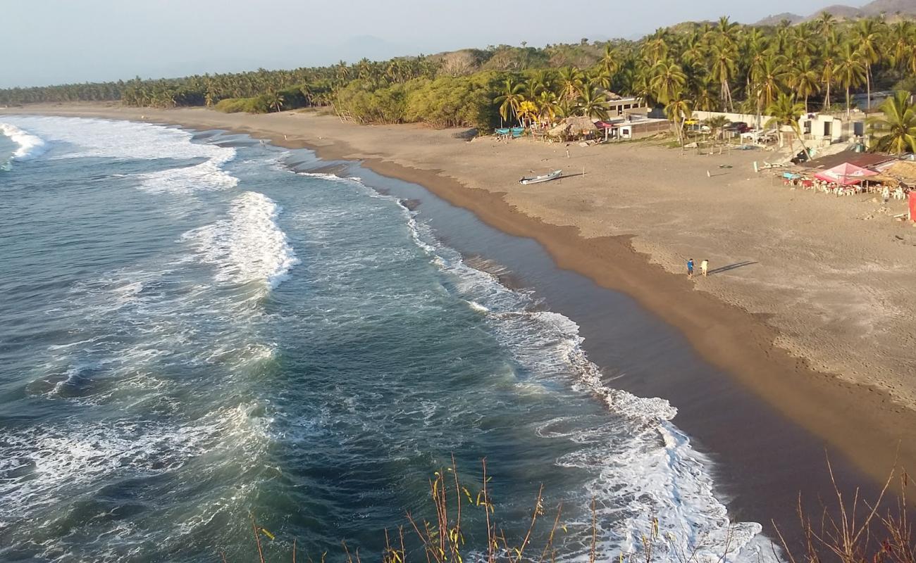 Photo de Playa de San Telmo avec sable brun de surface