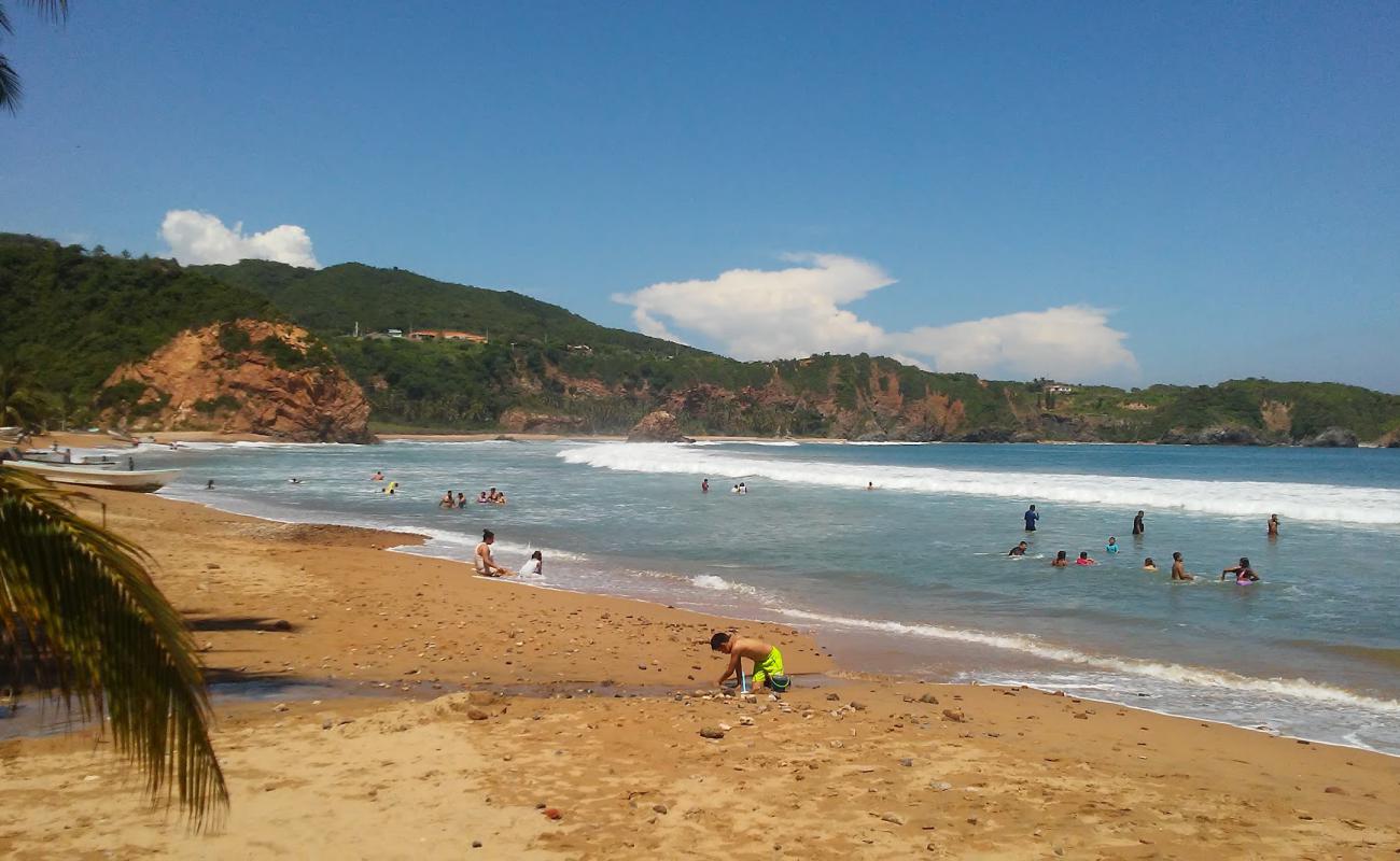 Photo de Caleta de Campos II avec sable brun de surface