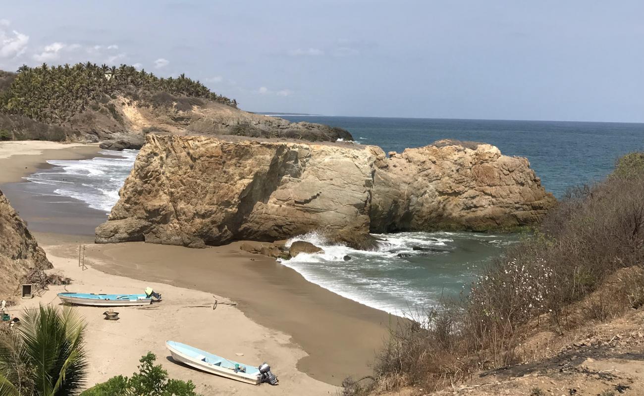 Photo de Playa El Bejuco avec sable fin marron de surface