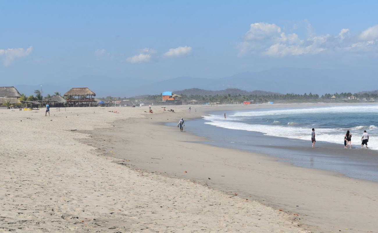 Photo de Playa de Chacahua avec sable beige de surface