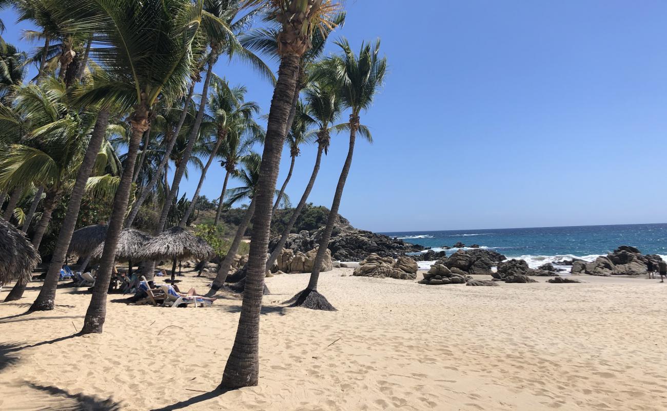 Photo de Playa Bacocho avec caillou fin clair de surface