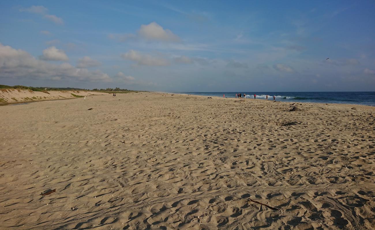 Photo de Playa Escobilla avec sable fin et lumineux de surface