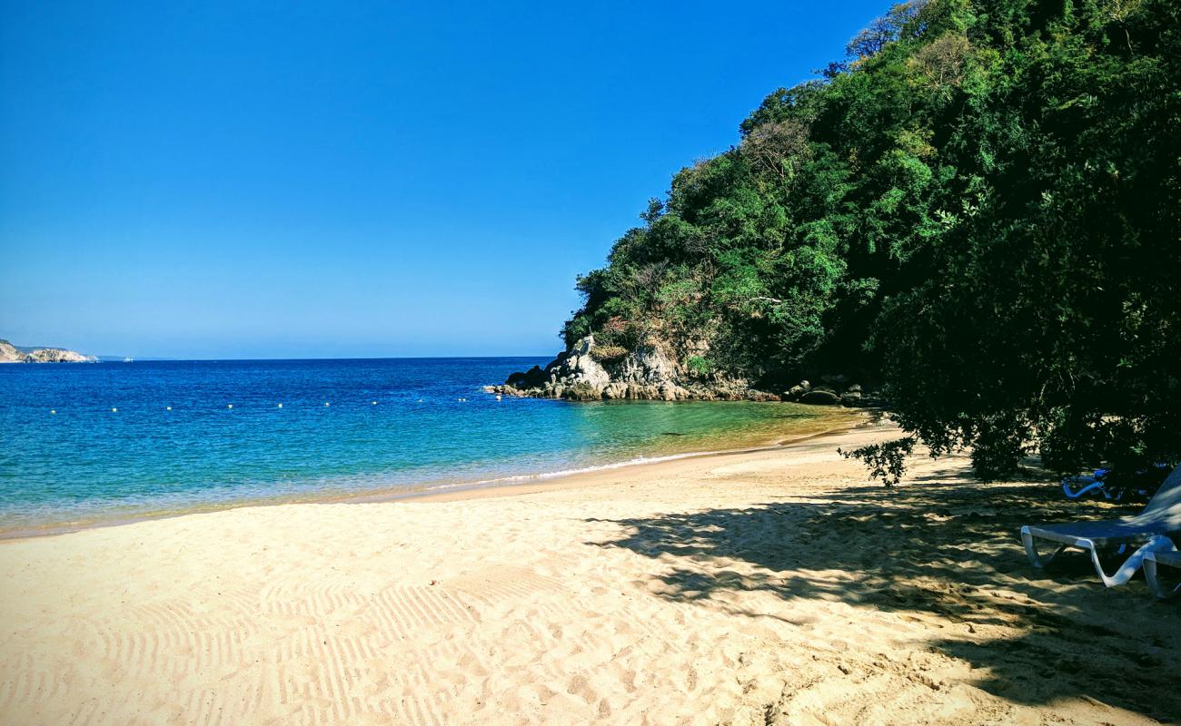 Photo de Tejoncito beach avec sable fin et lumineux de surface