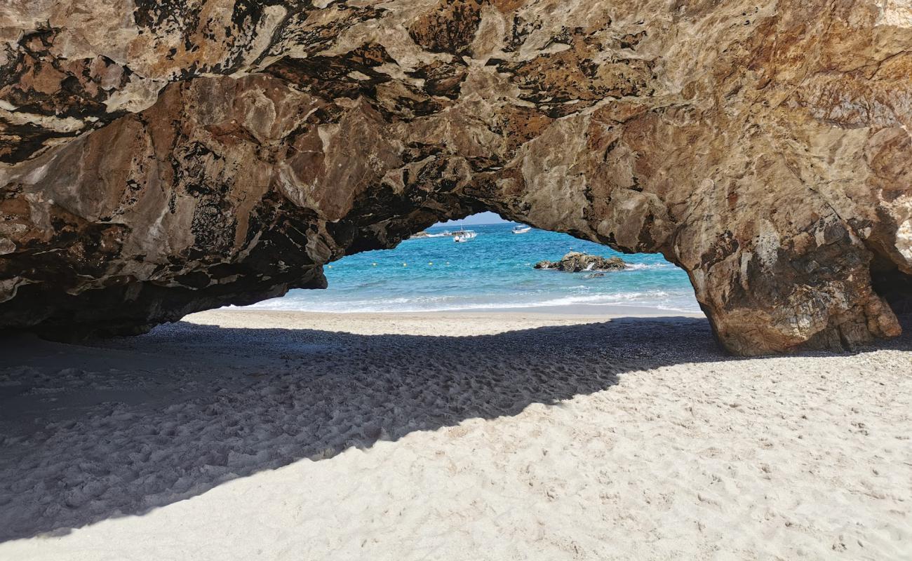 Photo de Playa la nopalera beach avec sable beige fin de surface