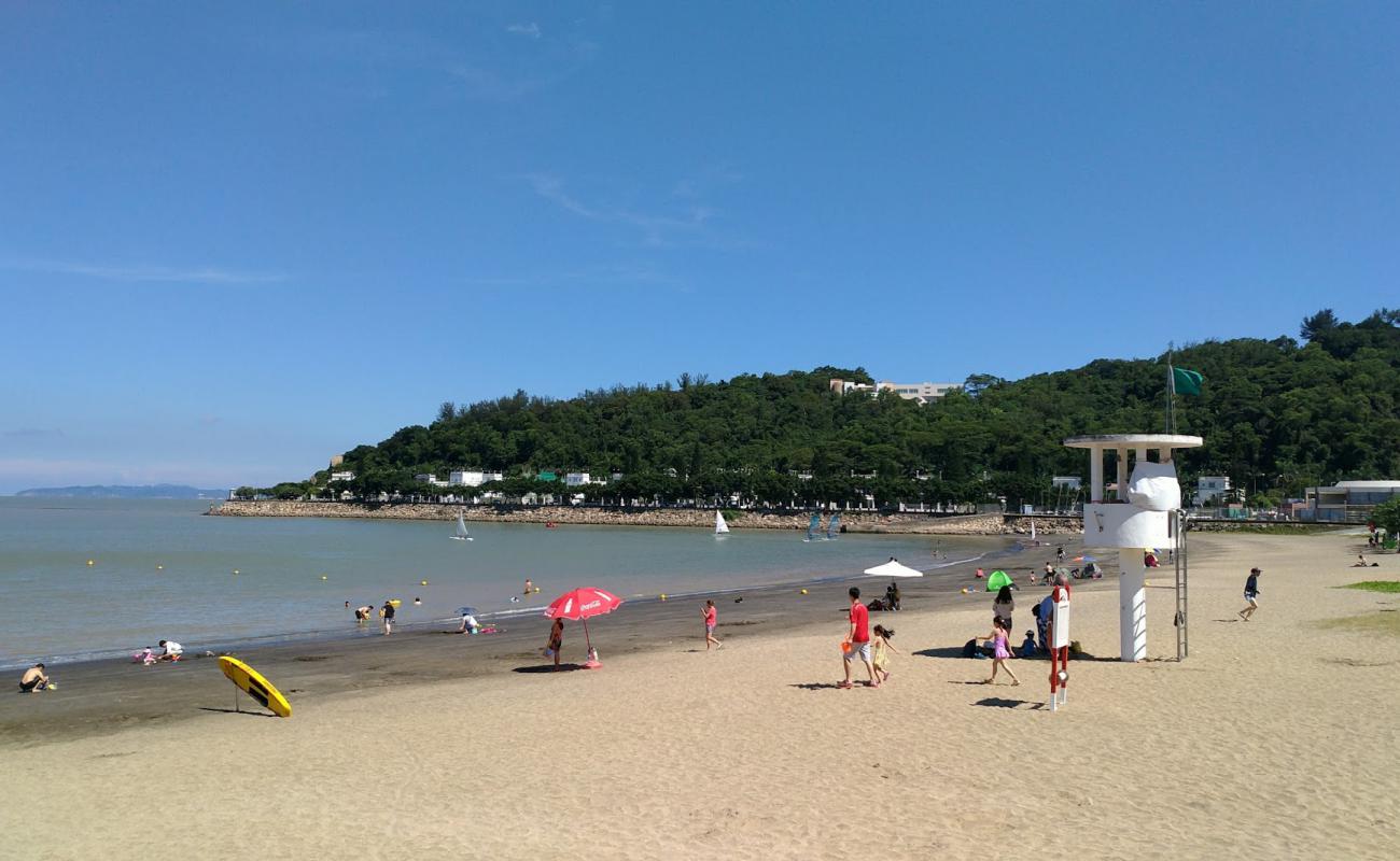 Photo de Hac Sa Beach avec sable gris de surface