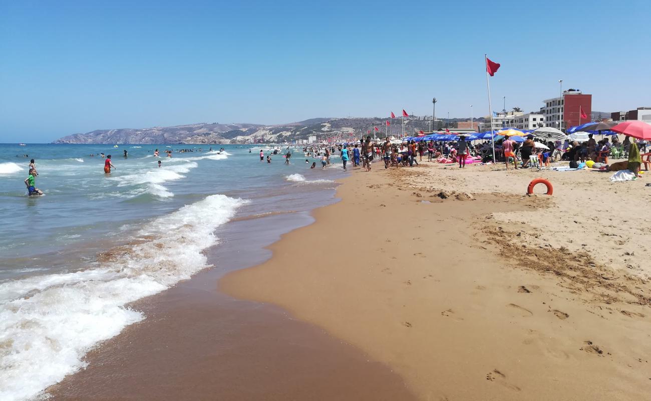 Photo de Saidia beach avec sable fin et lumineux de surface