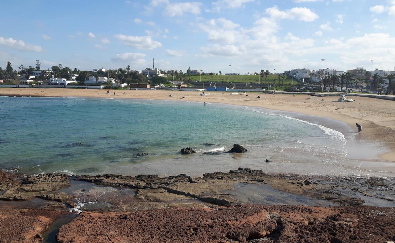 Photo de Plage de Temara avec sable lumineux de surface