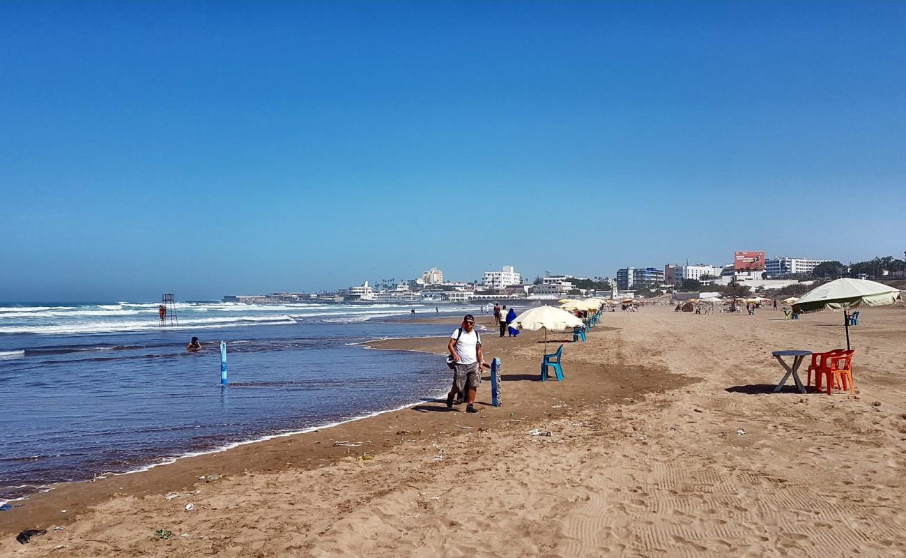 Photo de Plage Ain Diab avec sable beige de surface