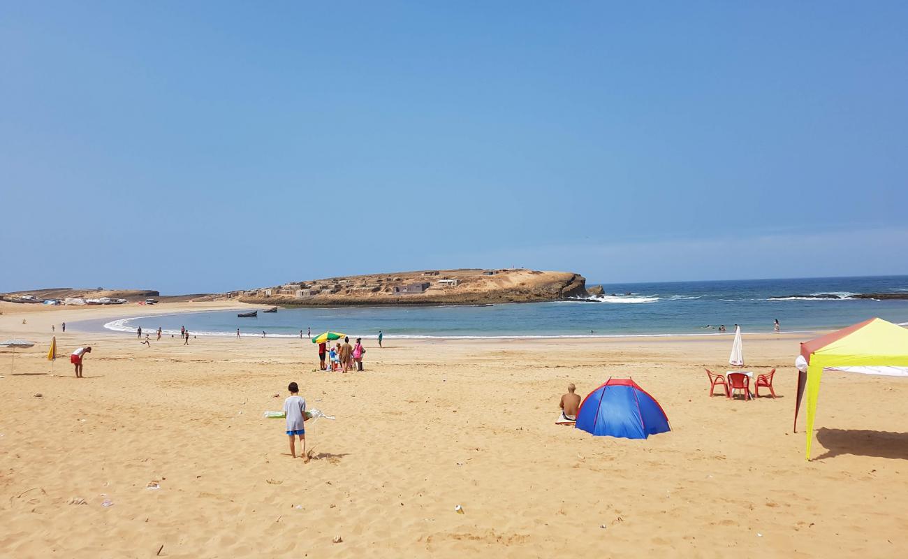 Photo de Sidi Belkheir Beach shaty sydy balkhyr avec sable fin et lumineux de surface