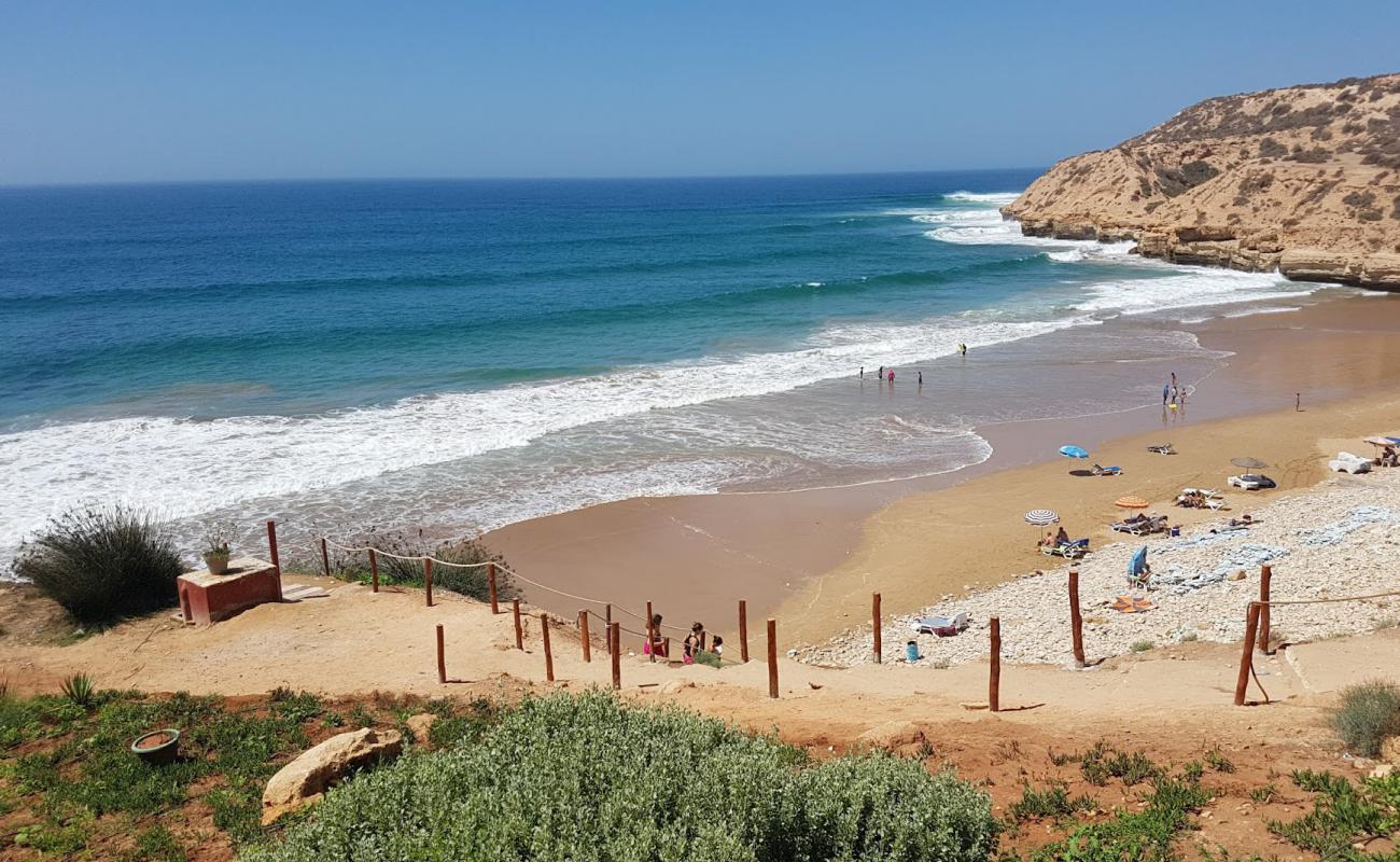 Photo de Plage La Source avec sable lumineux de surface