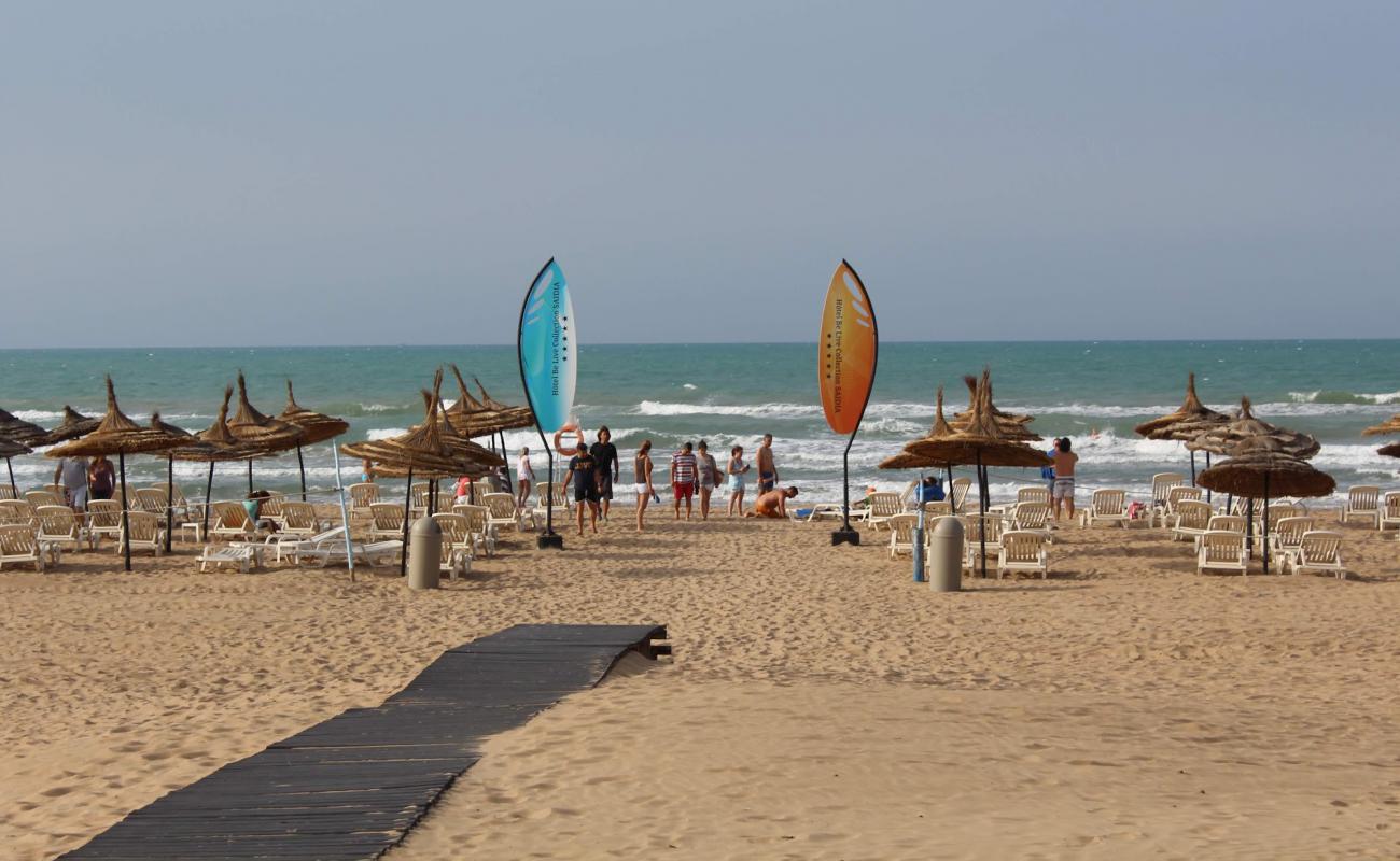 Photo de Plage de Saidia avec sable lumineux de surface