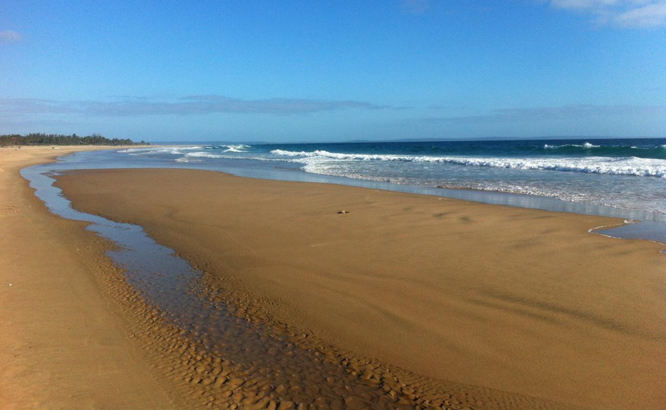 Photo de Praia da Barra avec sable fin et lumineux de surface