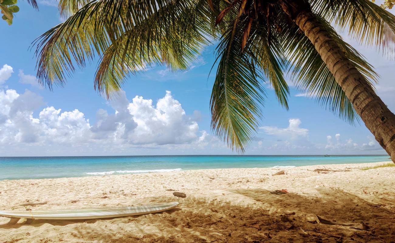 Photo de Drill Hall beach avec sable lumineux de surface