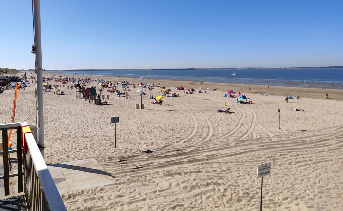 Photo de Badstrand Rockanje avec sable lumineux de surface